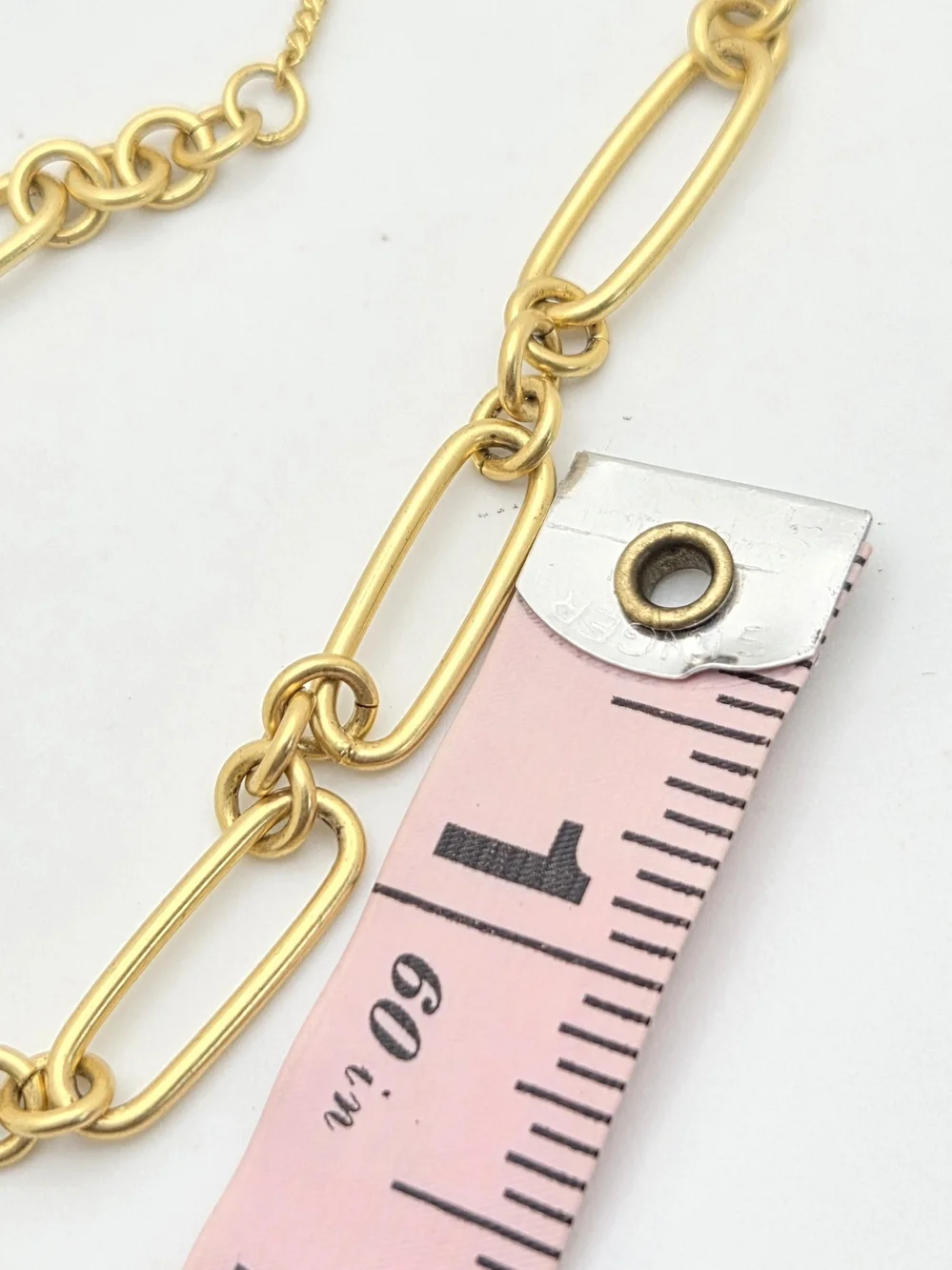 Madewell 18" Gold Tone Mixed Oval & Curb Chain Link Necklace - Picture 15 of 16
